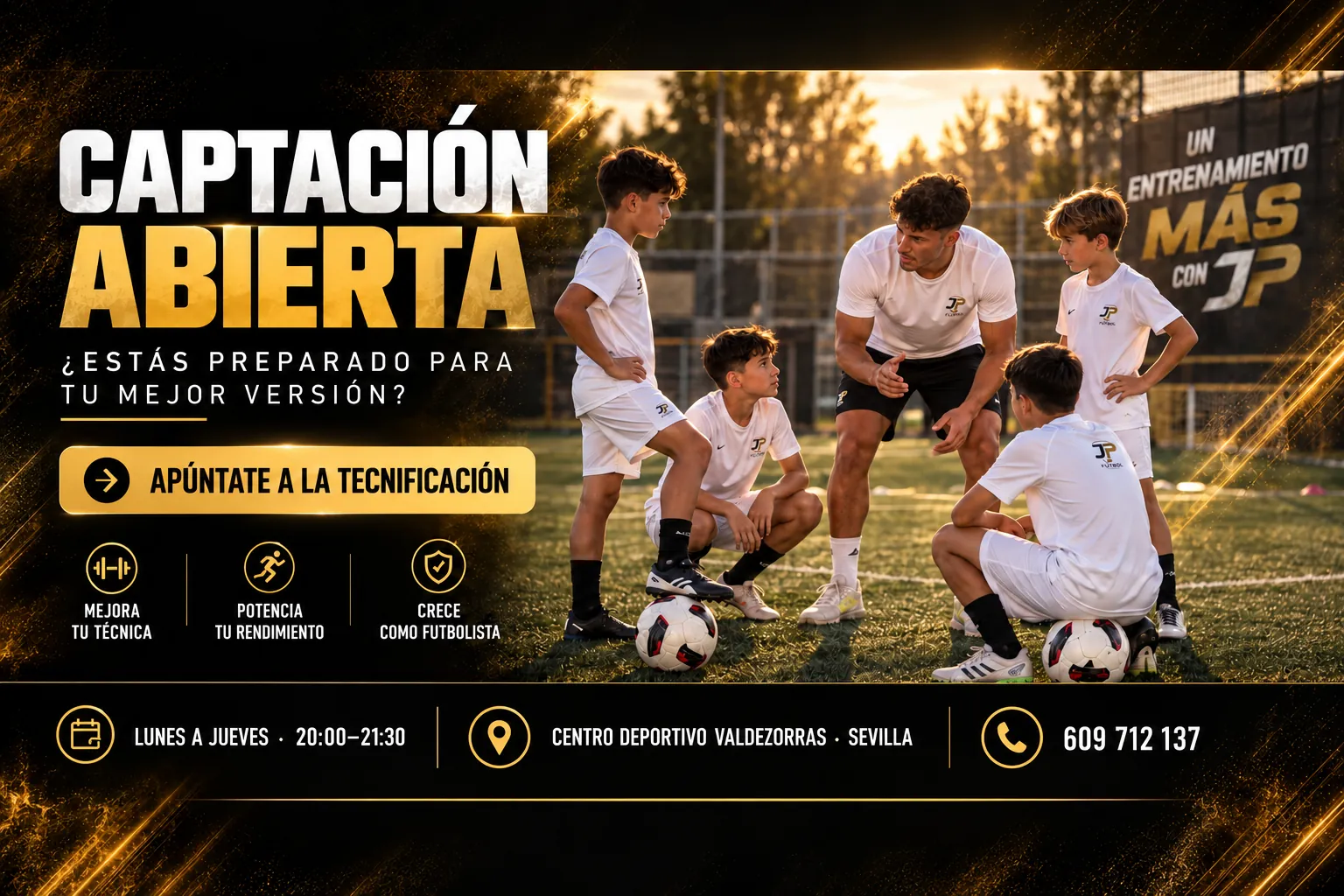 Portada de captación abierta